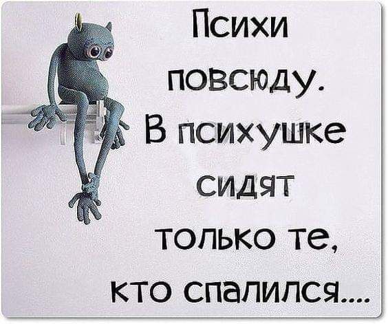 Психи повсюду В психушке сидят только те кто спалился