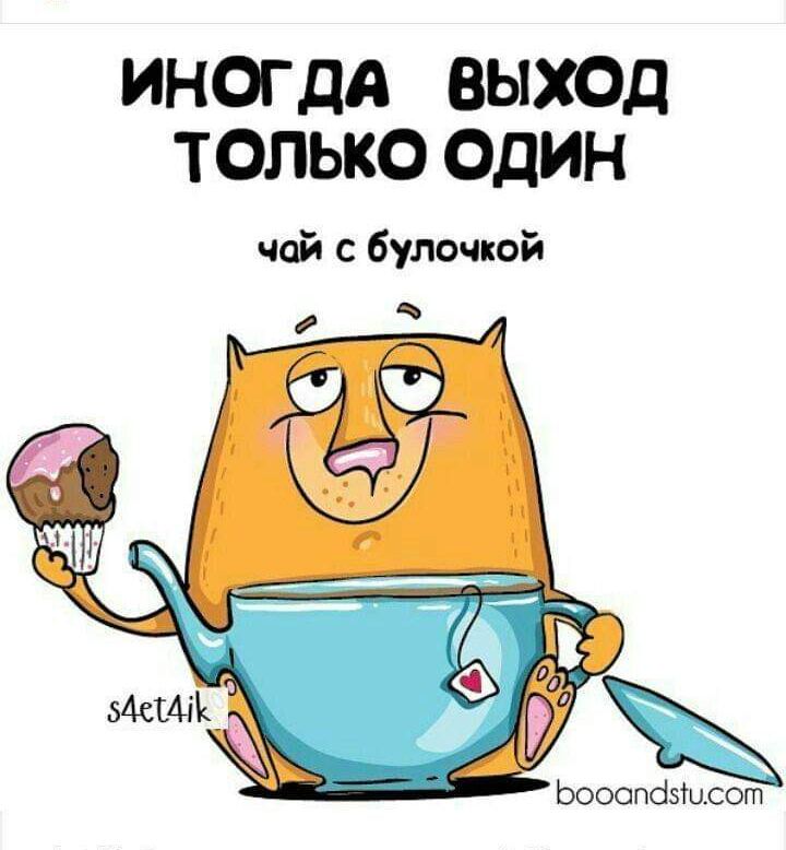 ИНОГДА ВЫХОД ТОЛЬКО ОДИН чай с булочюй Ьооопбзіисот