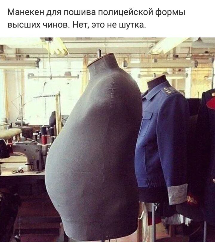Манекен для пошива полицейской формы высших чинов Нет это не шутка