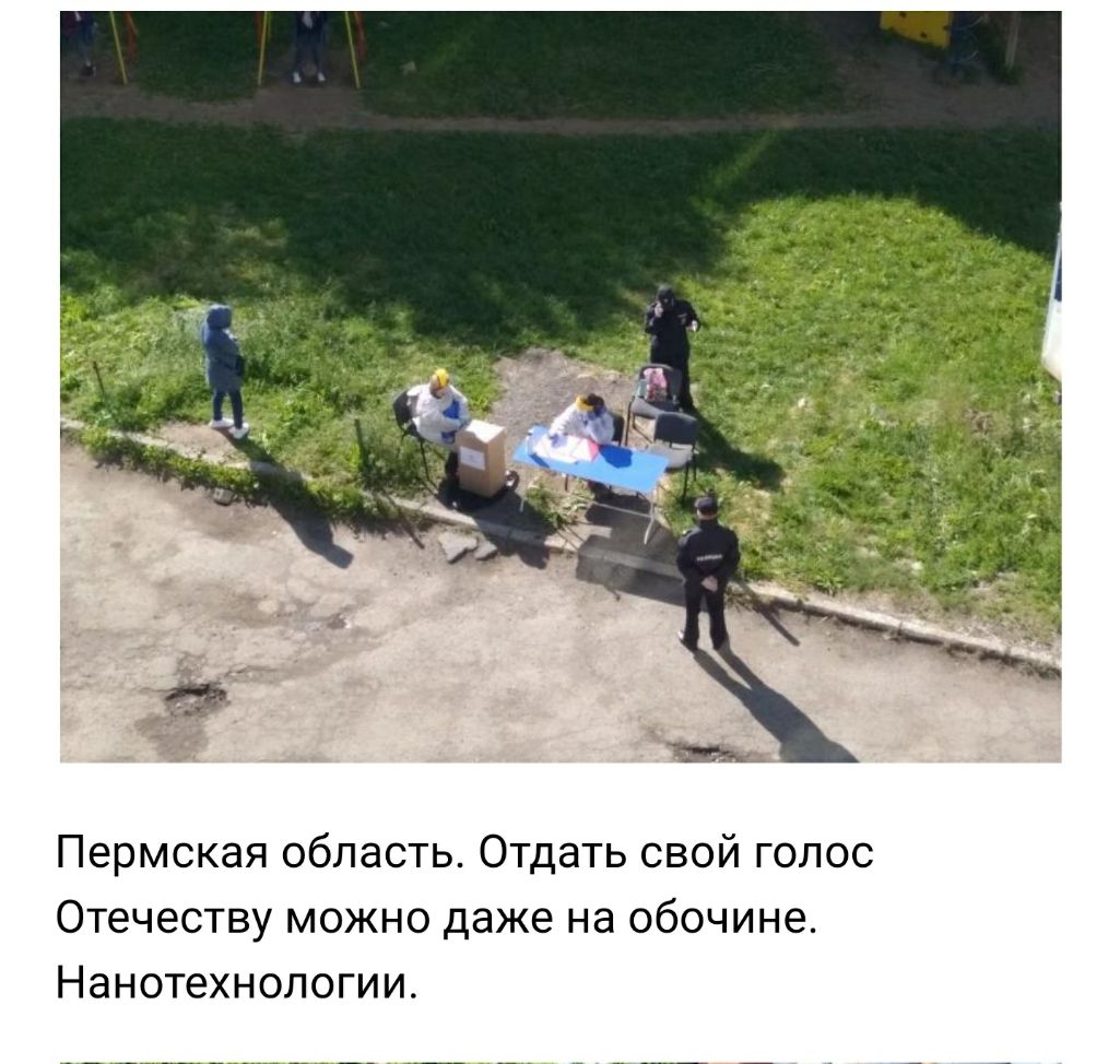 Пермская область Отдать свой голос Отечеству можно даже на обочине Нанотехнологии