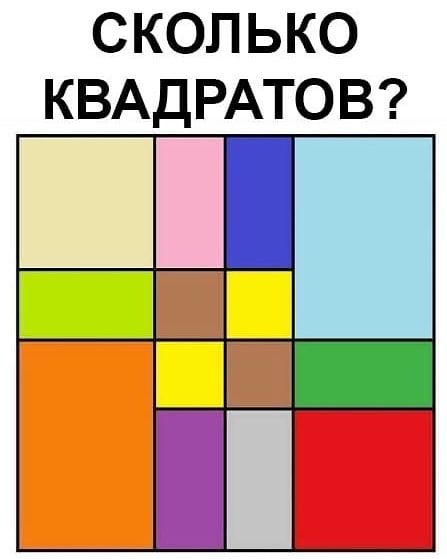 СКОЛЬКО КВАДРАТОВ
