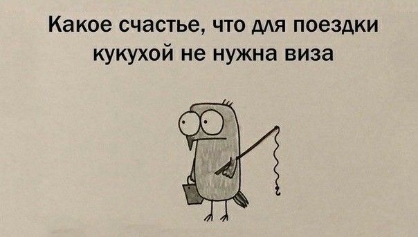 Какое счастье что для поездки кукухой не нужна виза