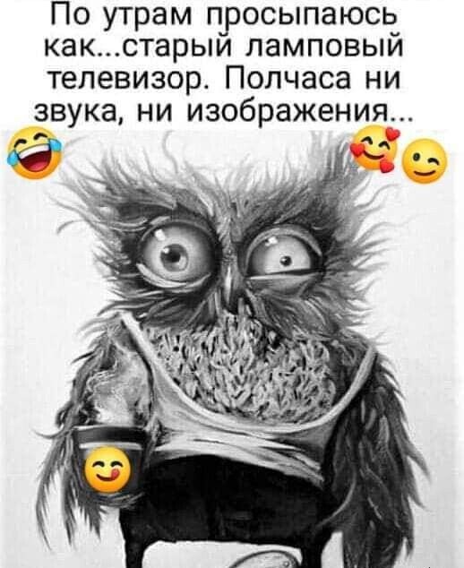 По утрам просыпаюсь какстарыи ламповыи телевизор Полчаса ни звука ни изображения с