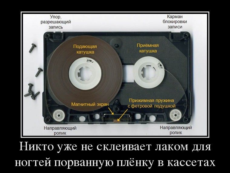 и Карман рззрешающп п ппрпвш дались зани Направляющий Направпйпшпу реп рэп Никто уже не склеивает лаком для ногтей порванную плёнку в кассетах