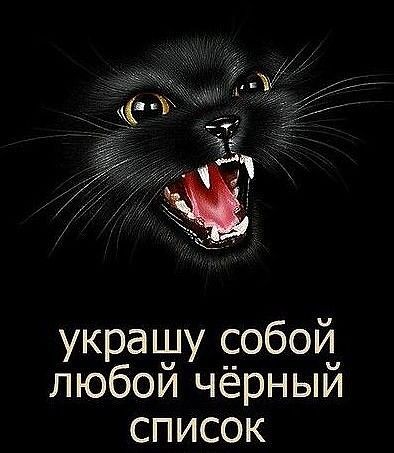 украшу собой любой чёрный список