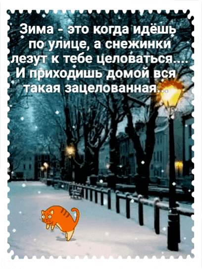 Зим это когда идёшід по улице а снежинки