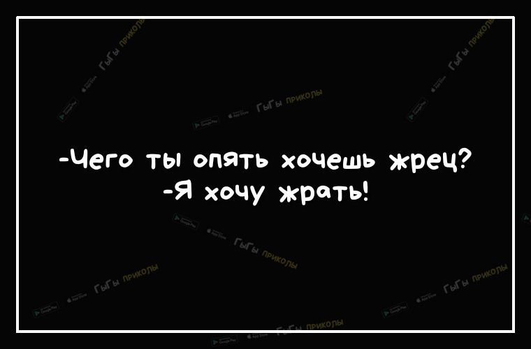 Чего ты опять хочешь жрец Я хочу жрать