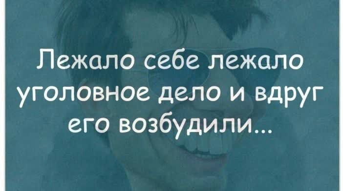 Лежало себе лежало уголовное дело и вдруг его возбудили
