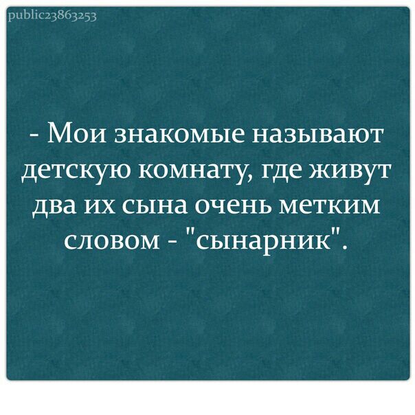 ыы да Мои знакомые называют детскую комнату где живут два их сына очень метким словом сынарник