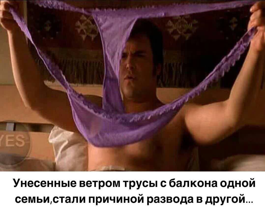Унесенные ветром трусы с бал кона одной семьистали причиной развода в другой