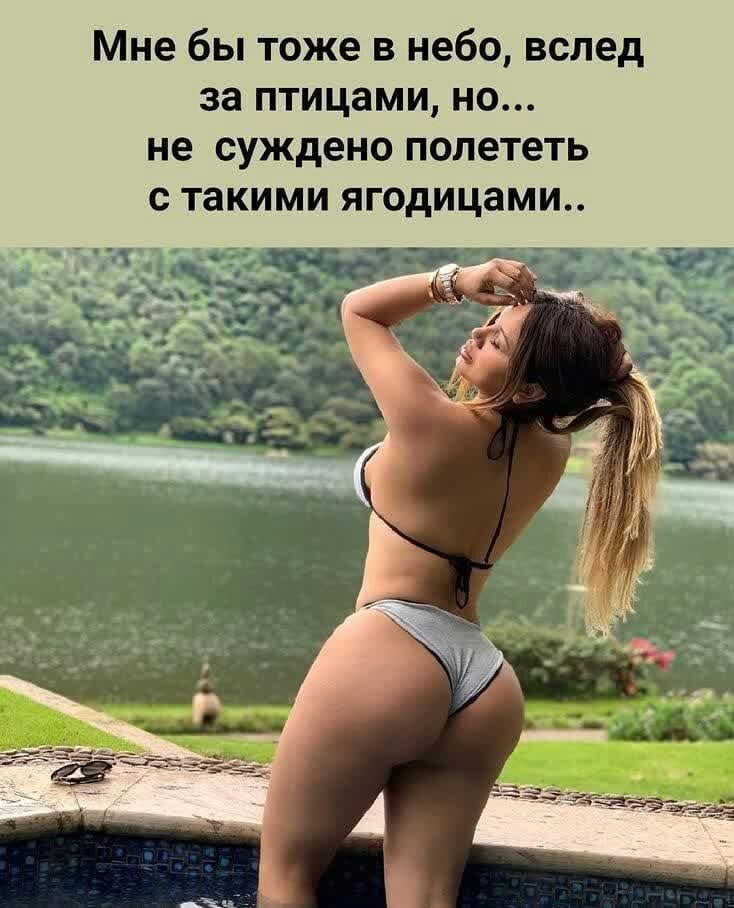 Мне бы тоже в небо вслед за птицами но не суждено полететь с такими ягодицами