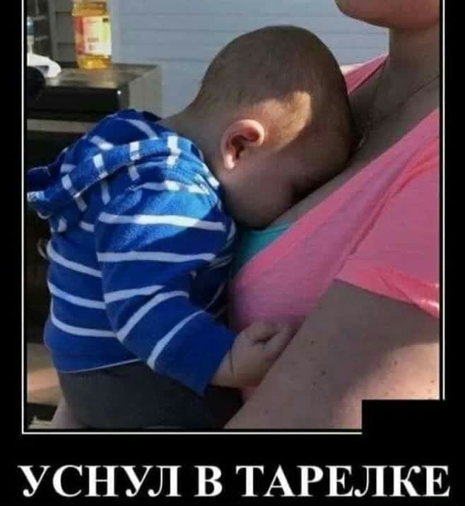 УСНУЛ В ТАРЕЛКЕ