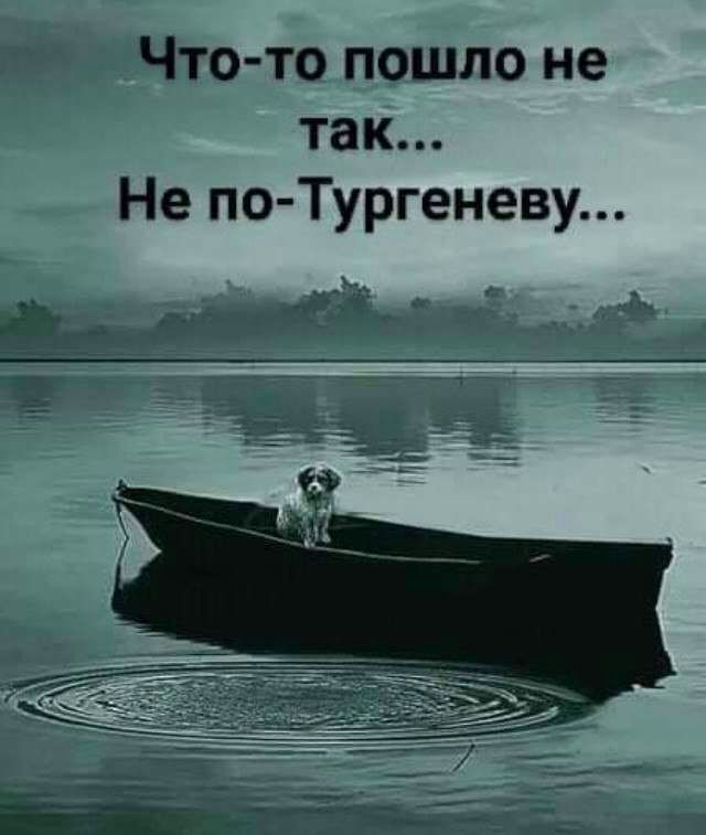 Что то пошло не так Не поТургеневу