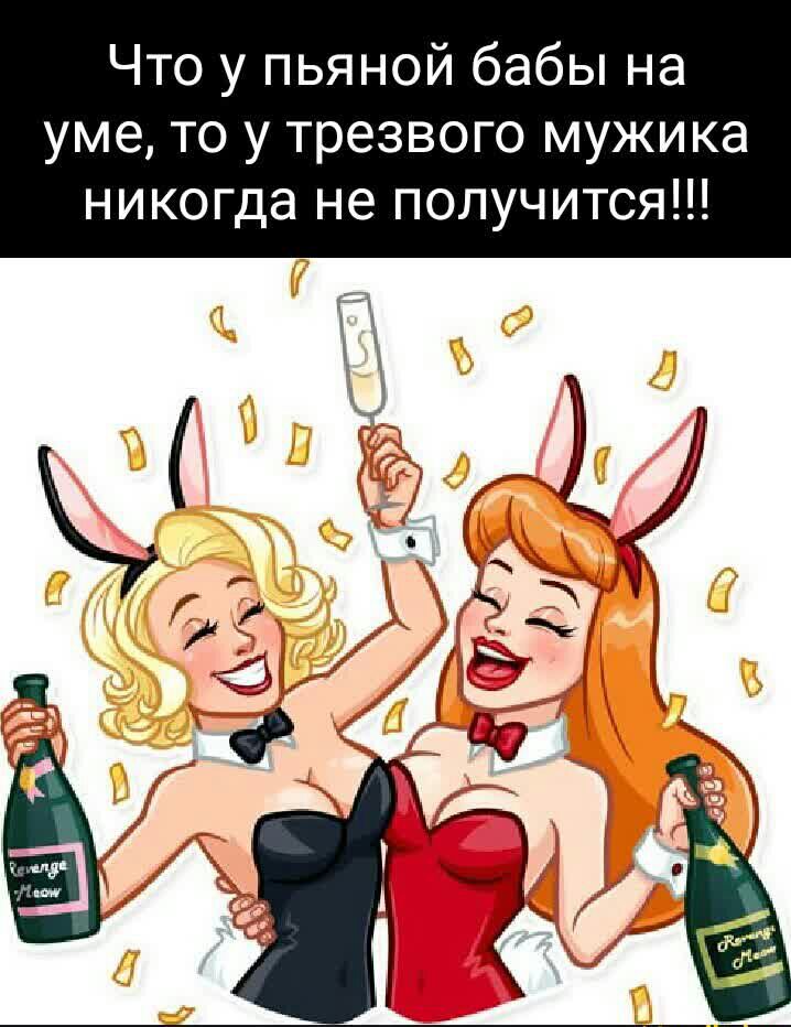 Что у пьяной бабы на уме то у трезвого мужика никогда не получится
