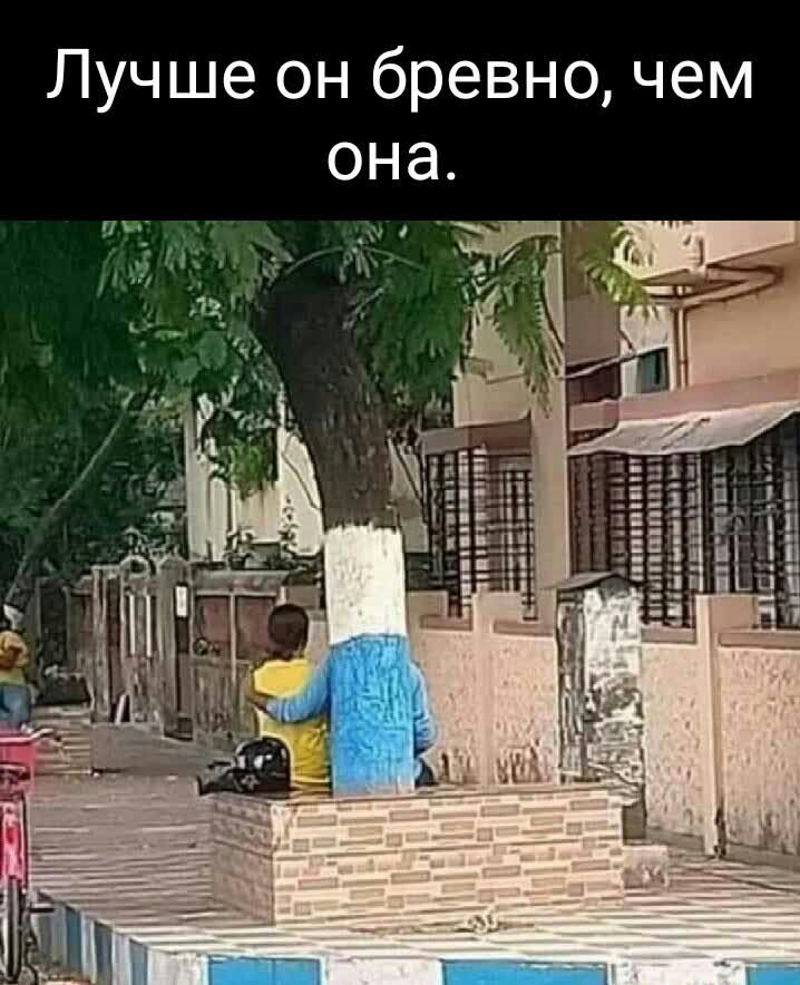 Лучше он бревно чем она