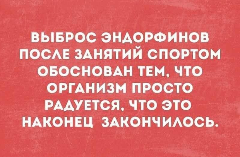 ВЫБРОС ЭНДОРФИНОВ ПОСЛЕ ЗАНЯТИЙ СПОРТОМ т ШМШШ