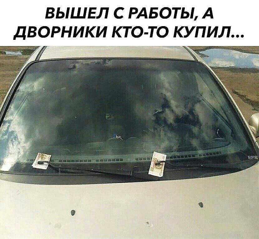 ВЫШЕЛ С РАБОТЫ А ДВОРНИКИ КТО ТО КУПИЛ