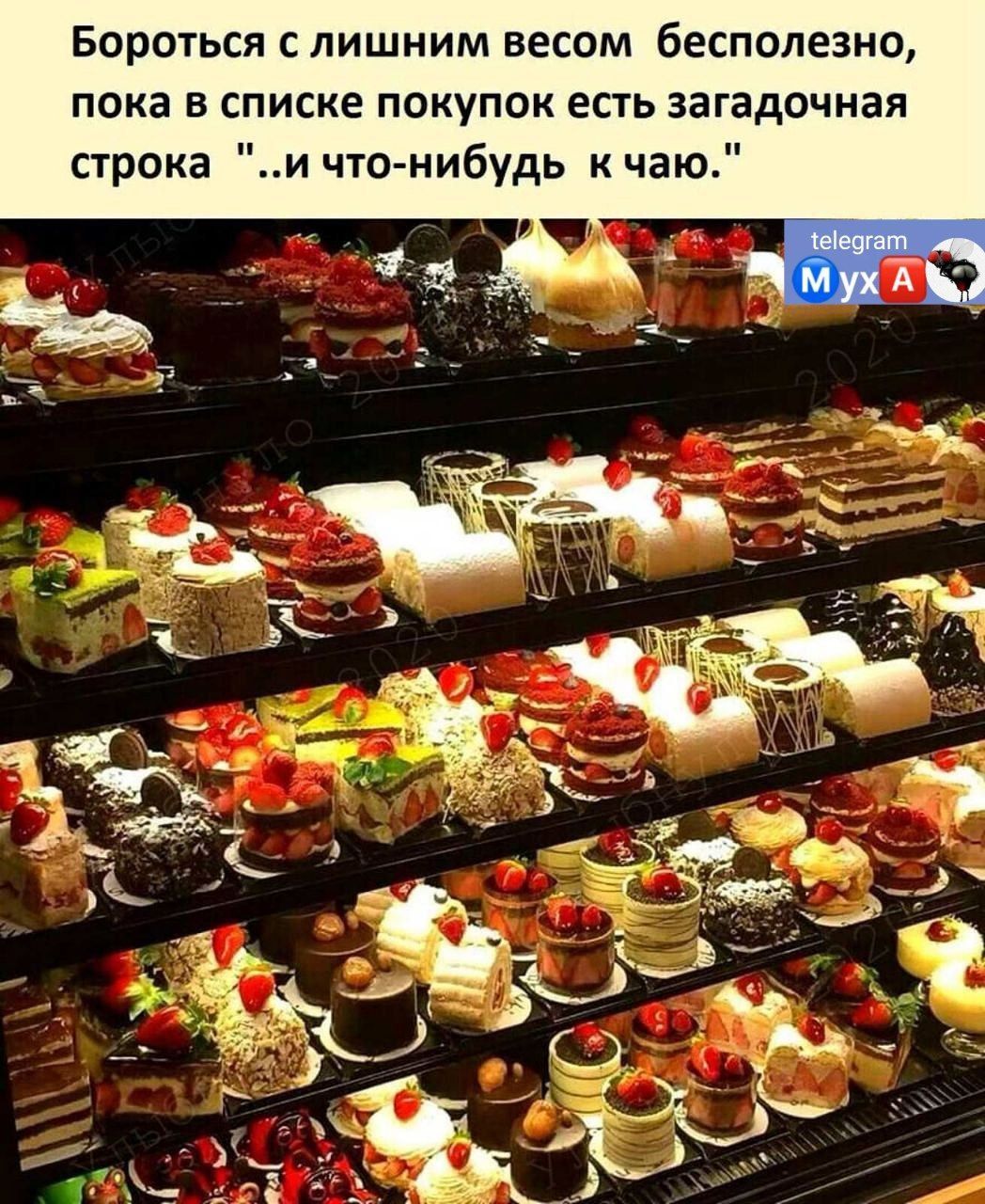 Бороться с лишним весом бесполезно пока в списке покупок есть загадочная строка и что нибудь кчаю