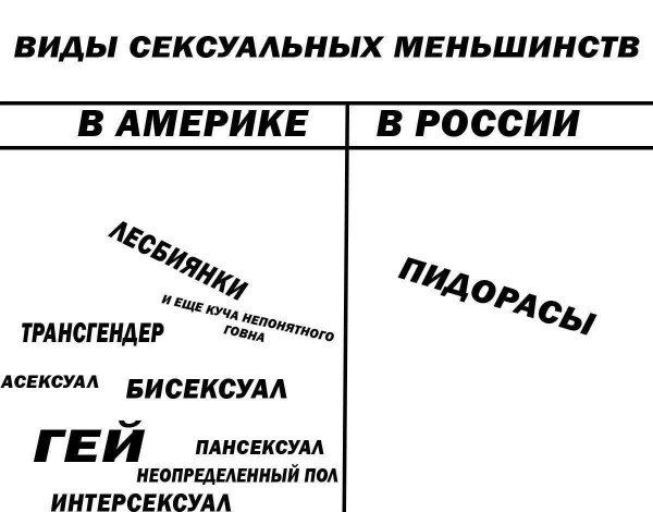 ВИДЫ сексулльных МЕНЬШИНСТВ В АМЕРИКЕ В РОССИИ и дара тисгендвр штат ясным БИСЕКОУАА ГЕЙ плнсвксум иваптшпиый пм ИНТЕРСЕКСУАА