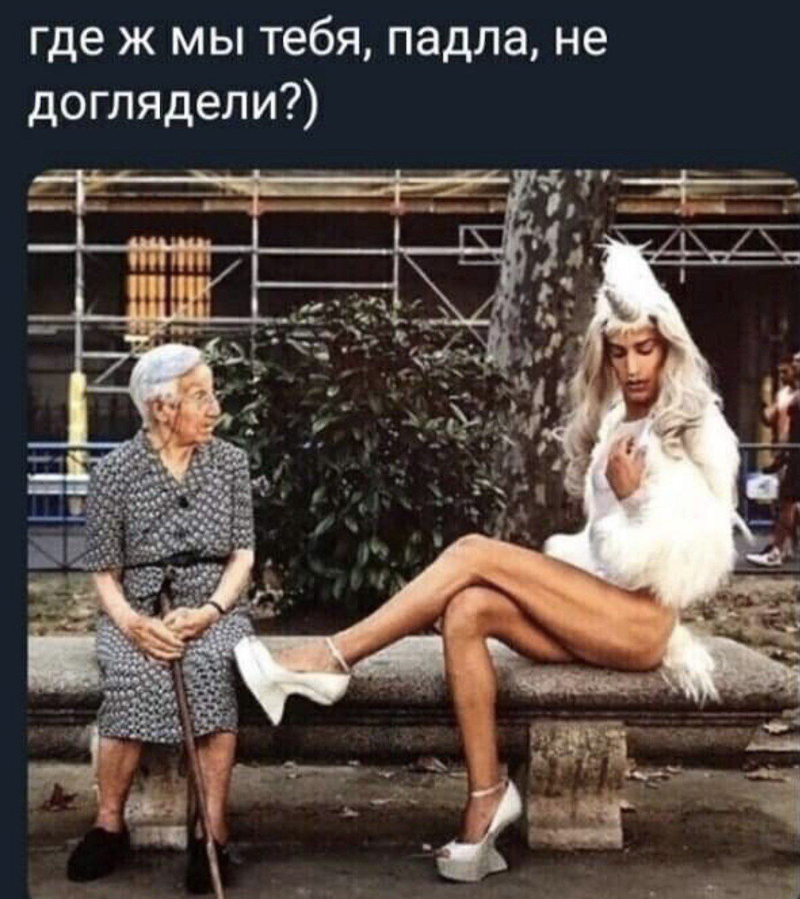 где ж мы тебя падла не доглядепи