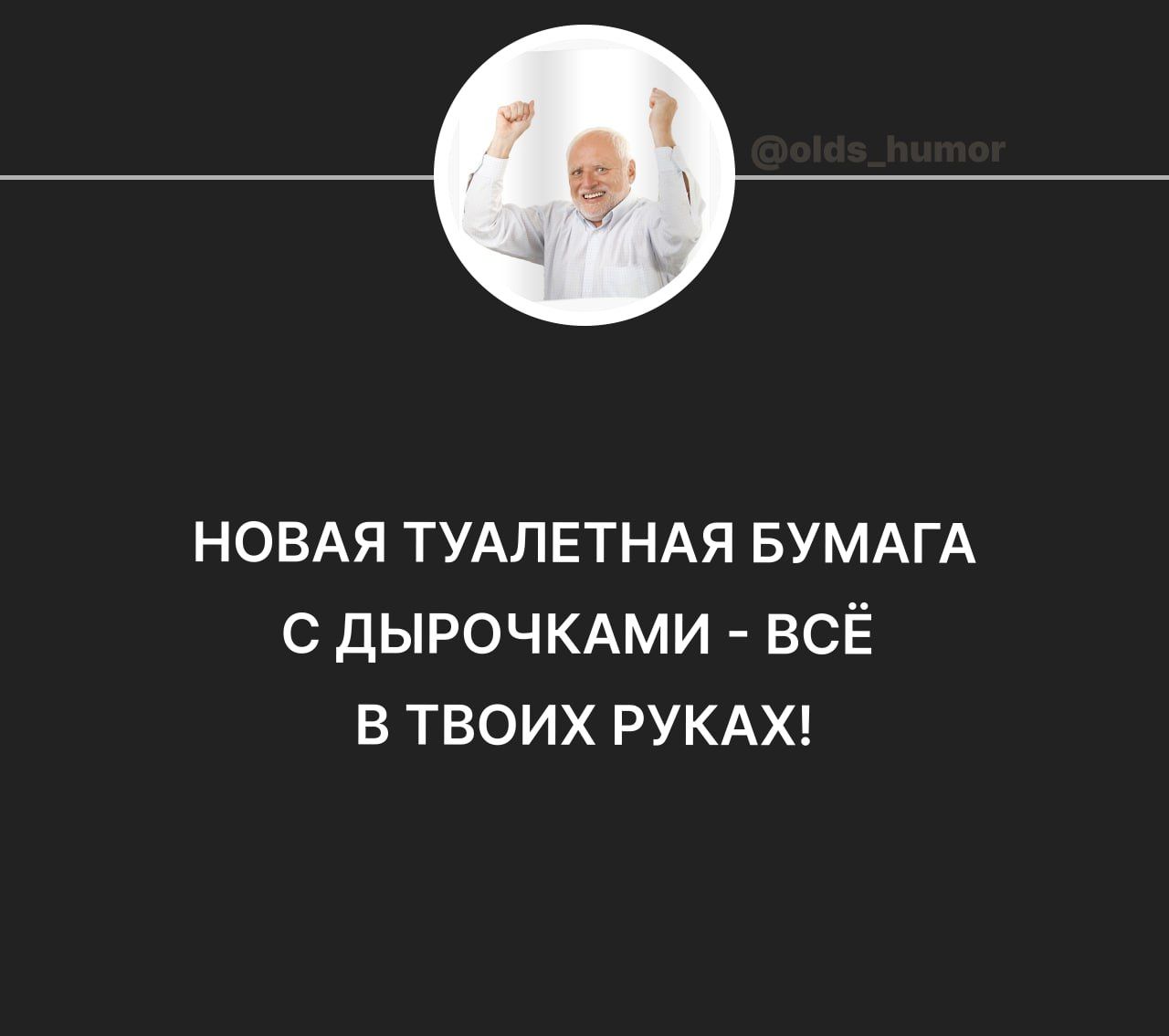 НОВАЯ ТУАЛЕТНАЯ БУМАГА С дЫРОЧКАМИ ВСЁ В ТВОИХ РУКАХ