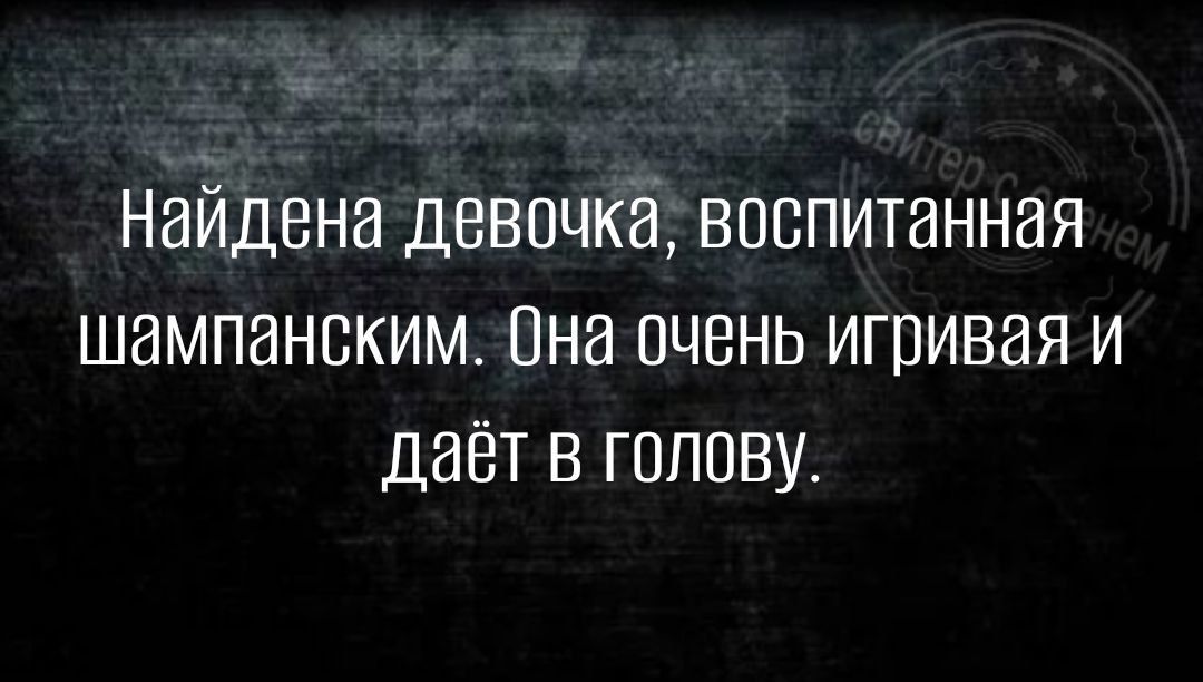 Найдена девочкё воспитанная шампанским Она очень игривая и даёт в голову