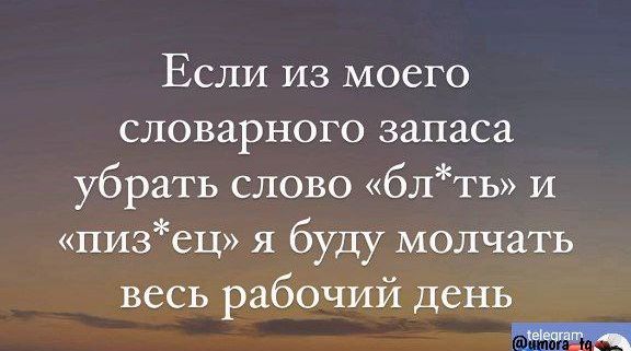 Если из моего словарного запаса убрать слово блть и пизец я буду молчать весь рабочий день лестат ь