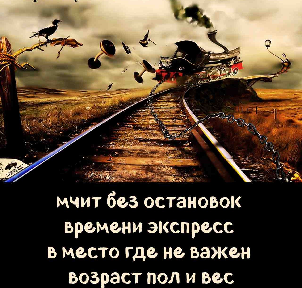 мчит без остановок времени экспресс вместо где не важен возраст пол и вес