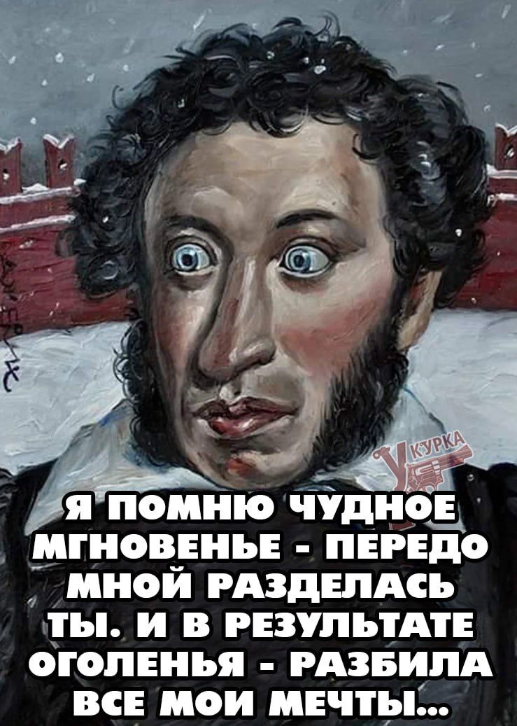 Я ПОМНЮ ЧУДНОЕ МГНОВЕНЬЕ ПЕРЕДО МНОЙ РАЗДЕЛАСЬ ТЫ И В РЕЗУЛЬТАТЕ ОГОЛЕНЬЯ РАЗБИЛА ВСЕ МОИ МЕЧТЫ я