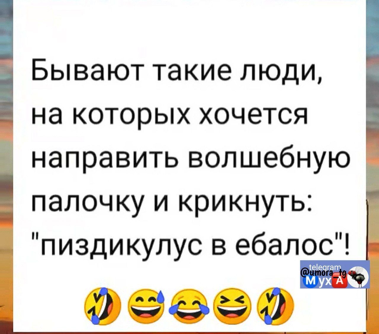 Бывают такие люди на которых хочется направить волшебную палочку и крикнуть пиздикулус в ебалос