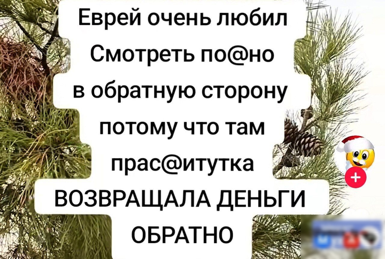 Еврей очень любил Смотреть поно в обратную сторону потому что там К праситутка А ВОЗВРАЩАЛА ДЕНЬГИ ОБРАТНО М Г 5