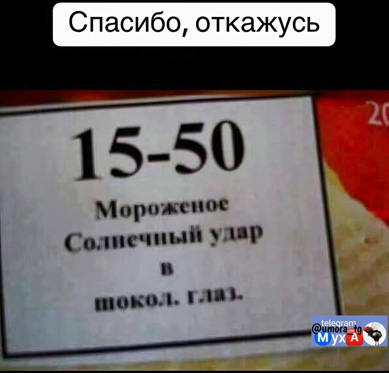 Спасибо откажусь 15 50 Мороженое Солнечный удар в шокол глаз