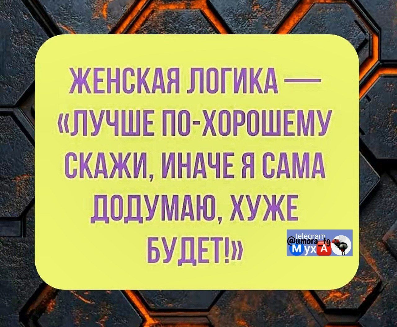 ЖЕНСКАЯ ЛОГИКА — «Лучше по-хорошему скажи, иначе я сама додумаю, хуже будет!»