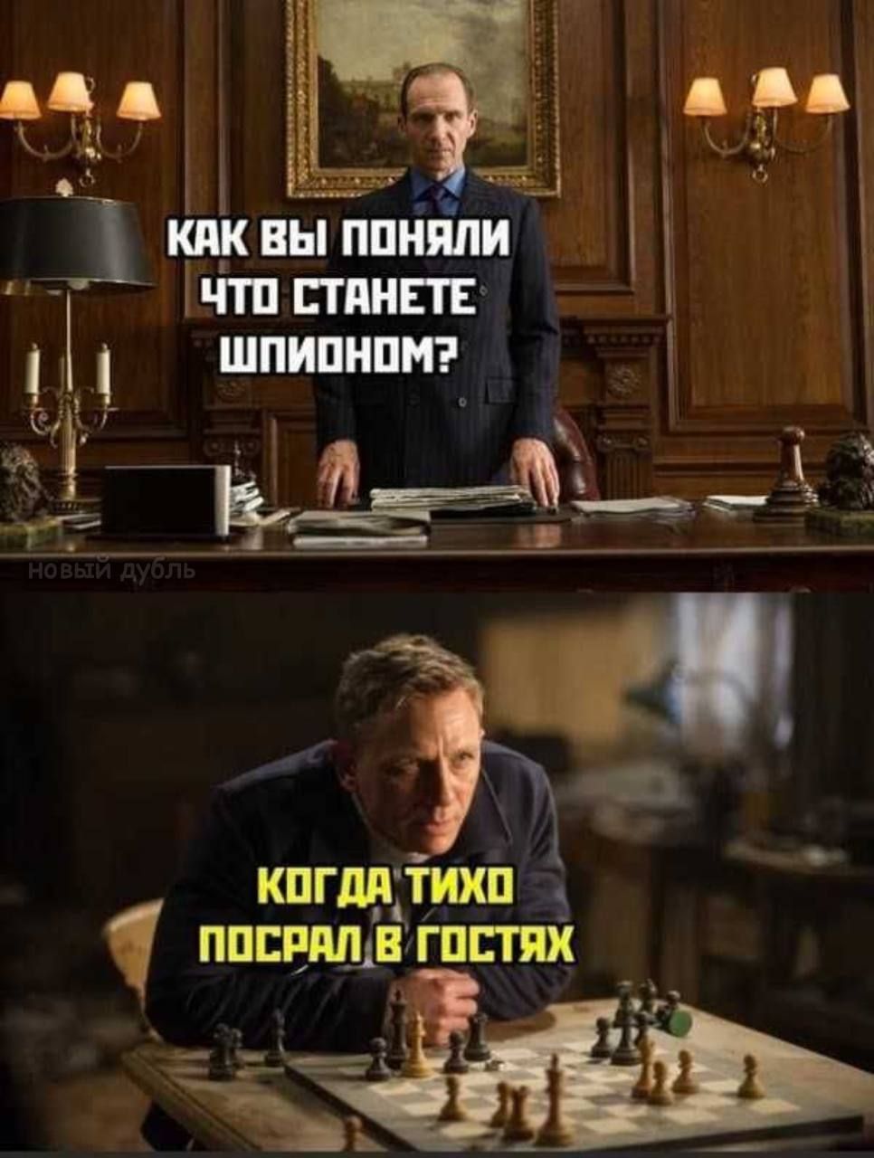 КАК ВЫ ПОНЯЛИ ЧТО СТАНЕТЕ ШПИОНOM?
КОГДА ТИХО ПОСРАЛ В ГОСТЯХ