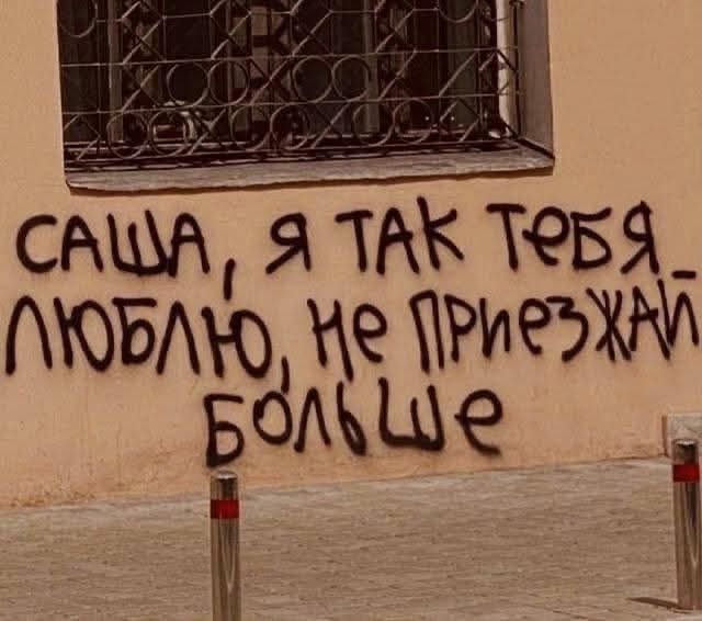 Саша, я так тебя люблю, не приезжай больше