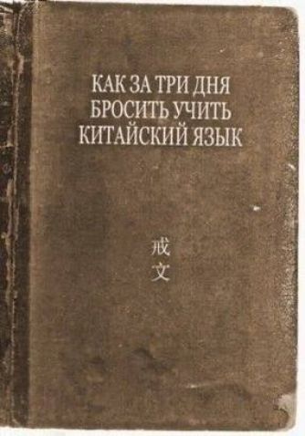 КАК ЗА ТРИ ДНЯ БРОСИТЬ УЧИТЬ КИТАЙСКИЙ ЯЗЫК
戒文