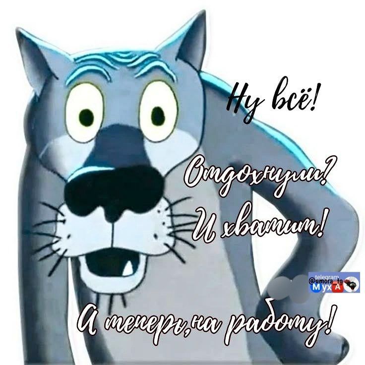 Ну всё! Отдохнули? И хватит! А теперь, на работу!