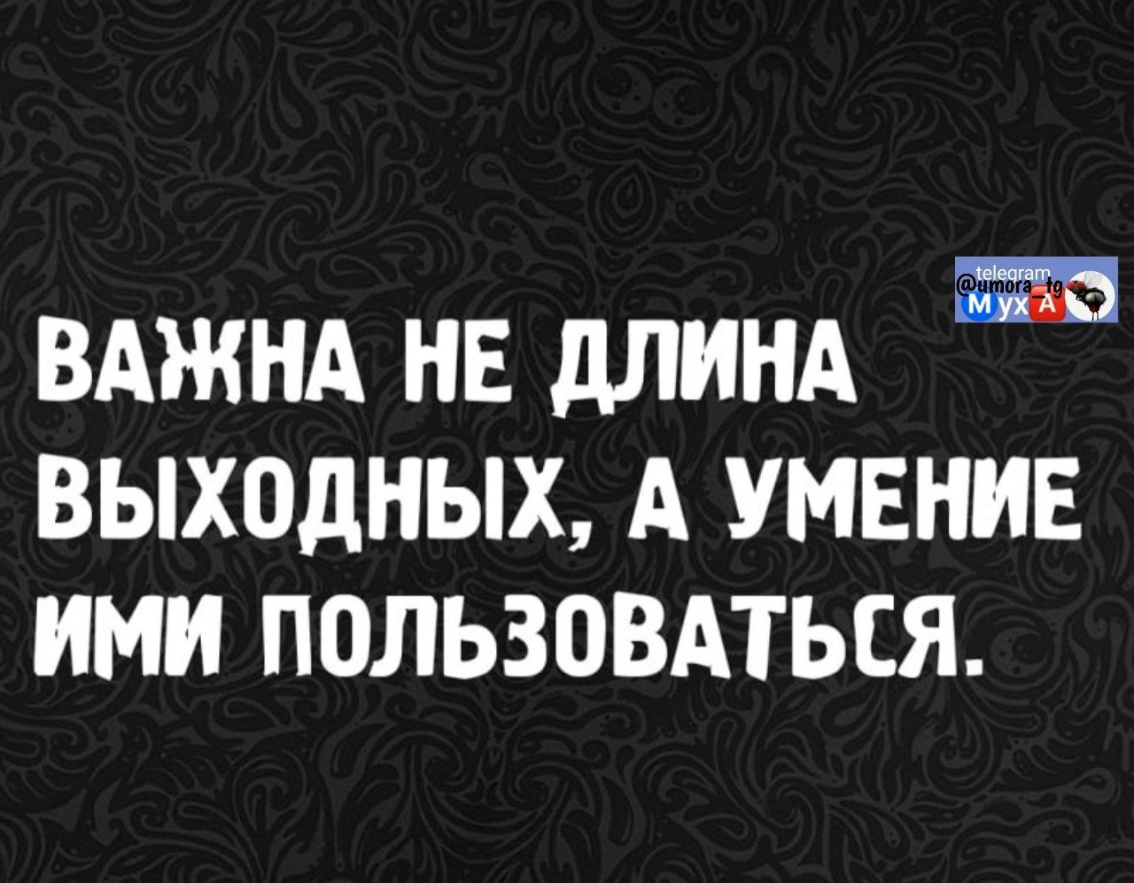 ВАЖНА НЕ ДЛИНА ВЫХОДНЫХ, А УМЕНИЕ ИМИ ПОЛЬЗОВАТЬСЯ.