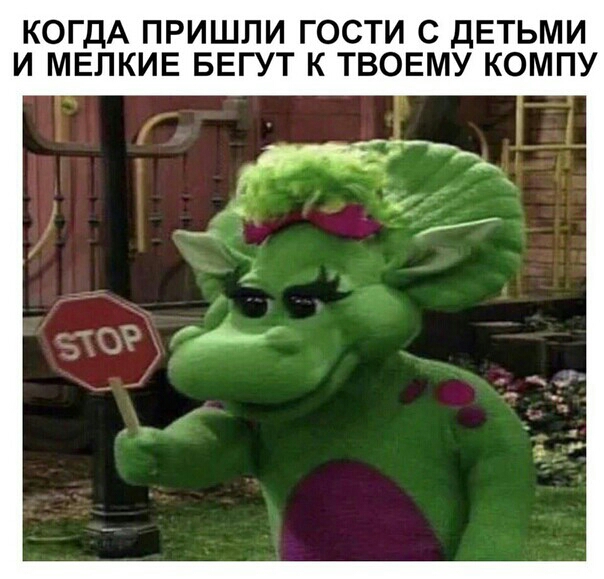 КОГДА ПРИШЛИ ГОСТИ С ДЕТЬМИ И МЕЛКИЕ БЕГУТ К ТВОЕМУ КОМПУ