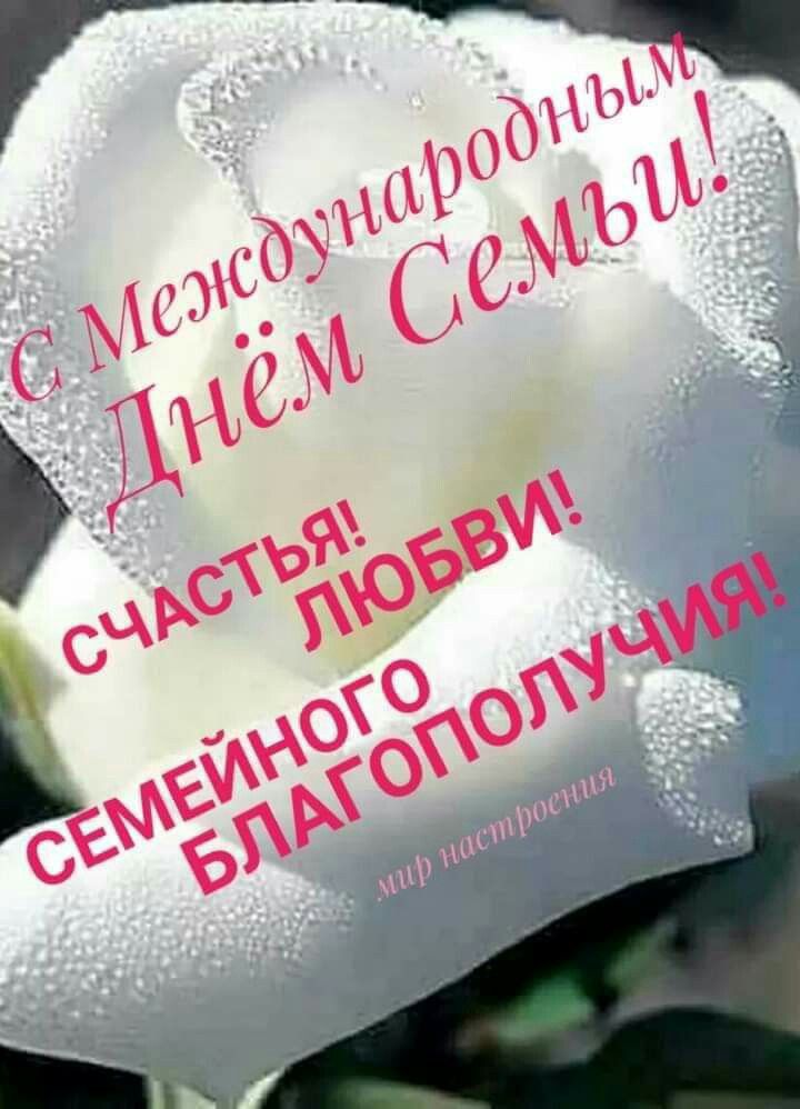 С Международным Днём Семьи!
Счастья! Любви! Семейного благополучия!
мир настроения