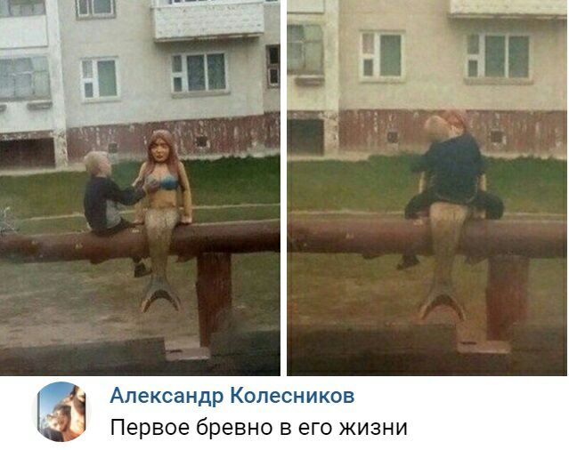 Александр Колесников Первое бревно в его жизни
