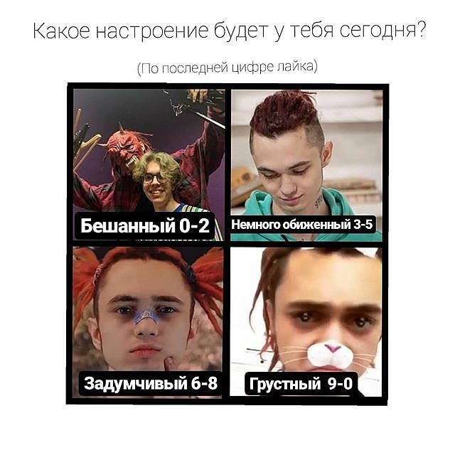 Какое настроение будет у тебя сегодня9 По поспецеей шифр тайка Заділчивый 6 8 Гру6й 9 3