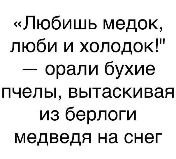 Любишь медок люби и холодок орали бухие пчелы вытаскивая из берлоги медведя на снег