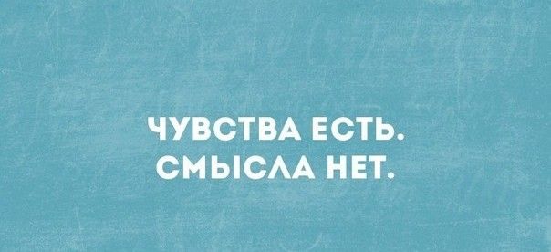 ЧУВСТВА ЕСТЬ СМЫСАА НЕТ