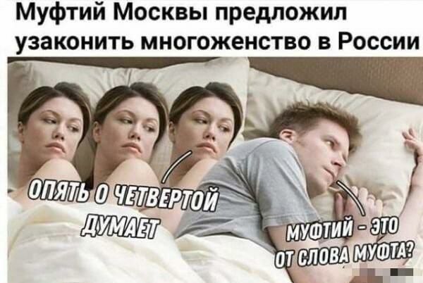 Муфтий Москвы предложил узаконить многоженство в России