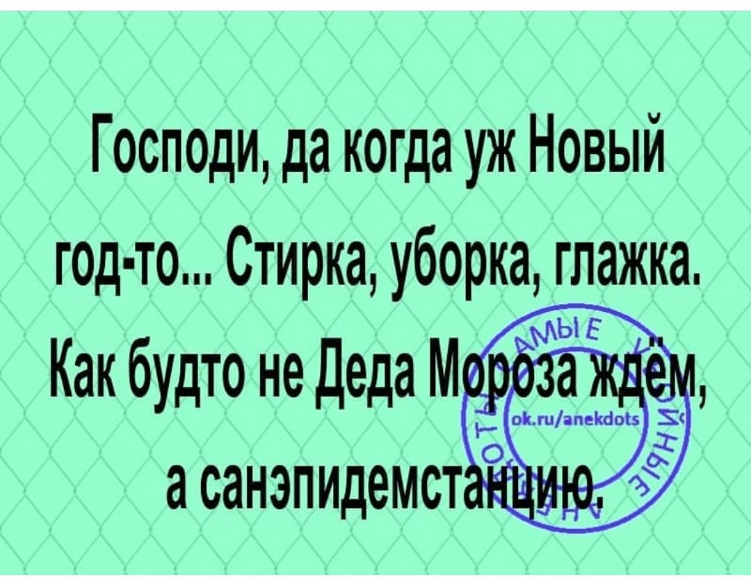 Господи да когда уж Новый год то Стирка уборка глажка Как будто не Деда М _ асанэпидемст
