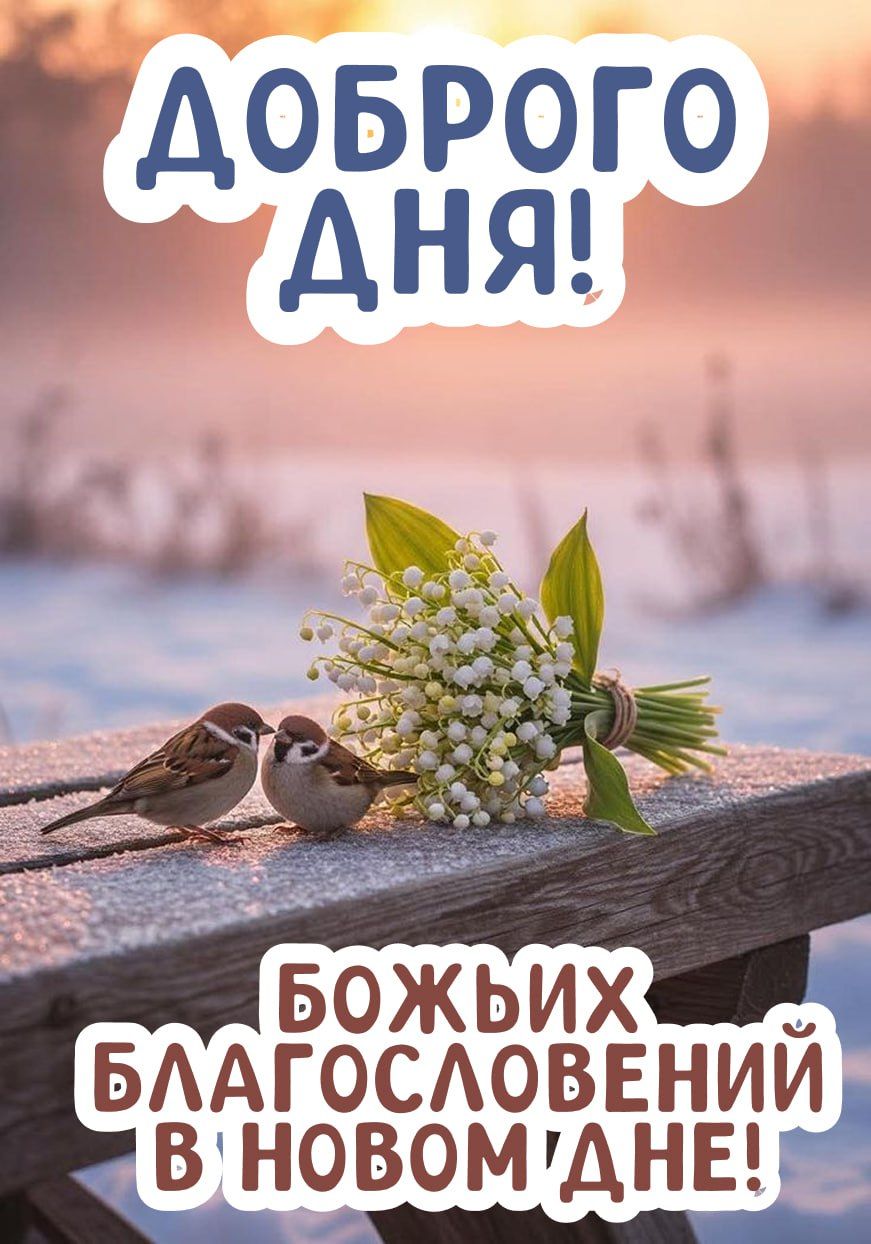 Оброго д дня! Благословений в! Новом'дне!