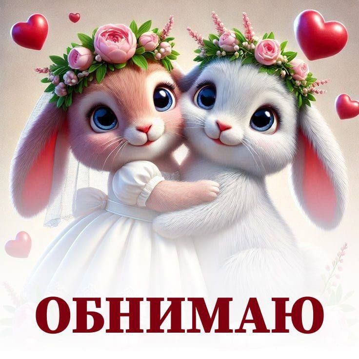 Обнимаю