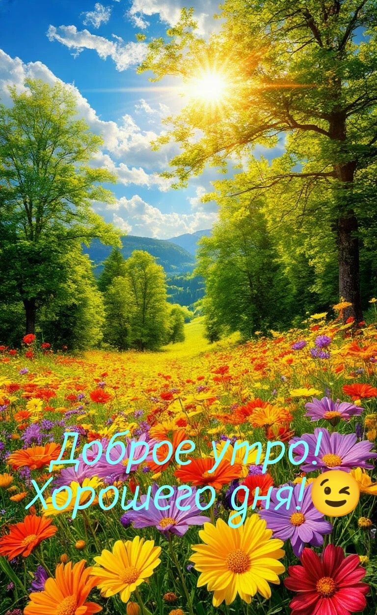 Доброе утро! Хорошего дня!😉