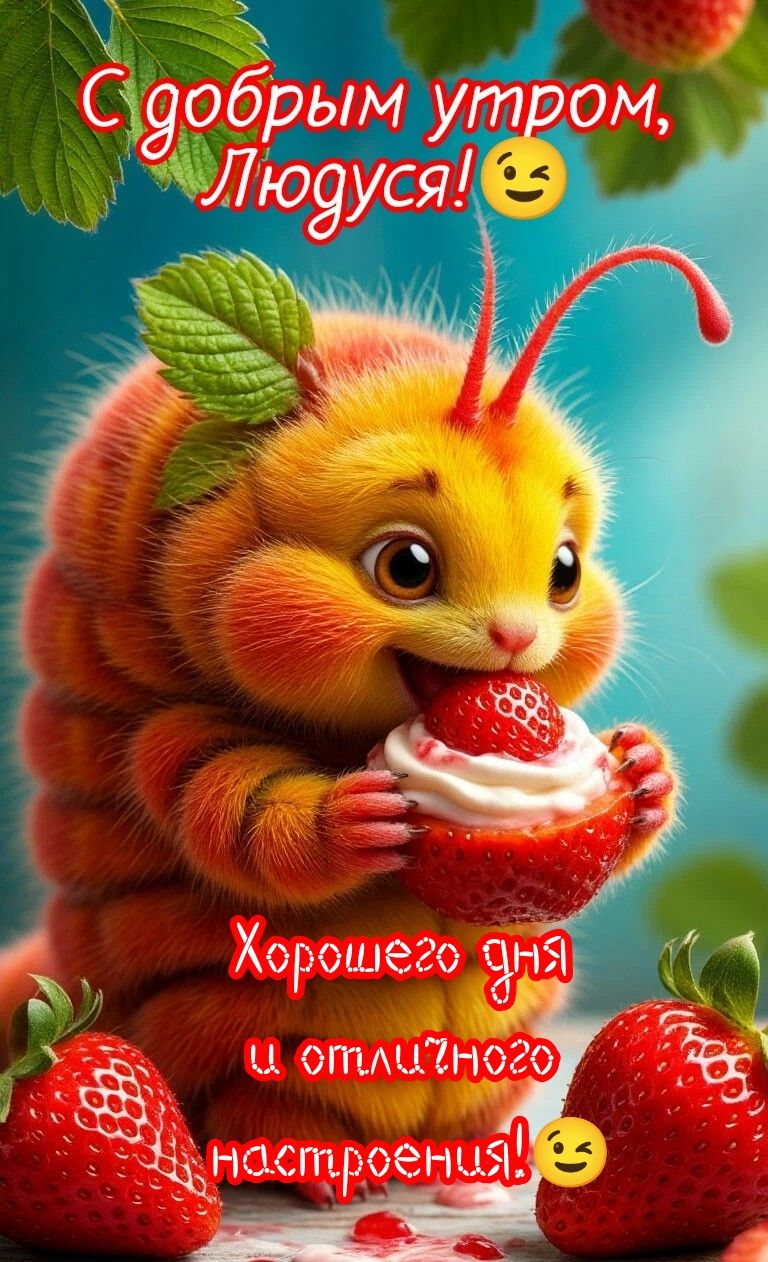С добрым утром, Людусея!😉 Хорошего дня и отличного настроения!😉